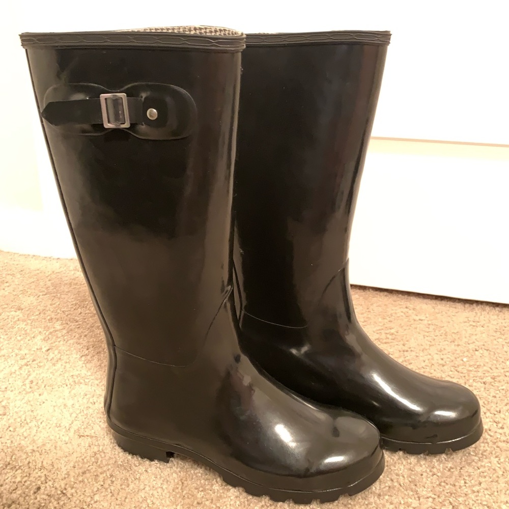 14th & Union Black rain boots